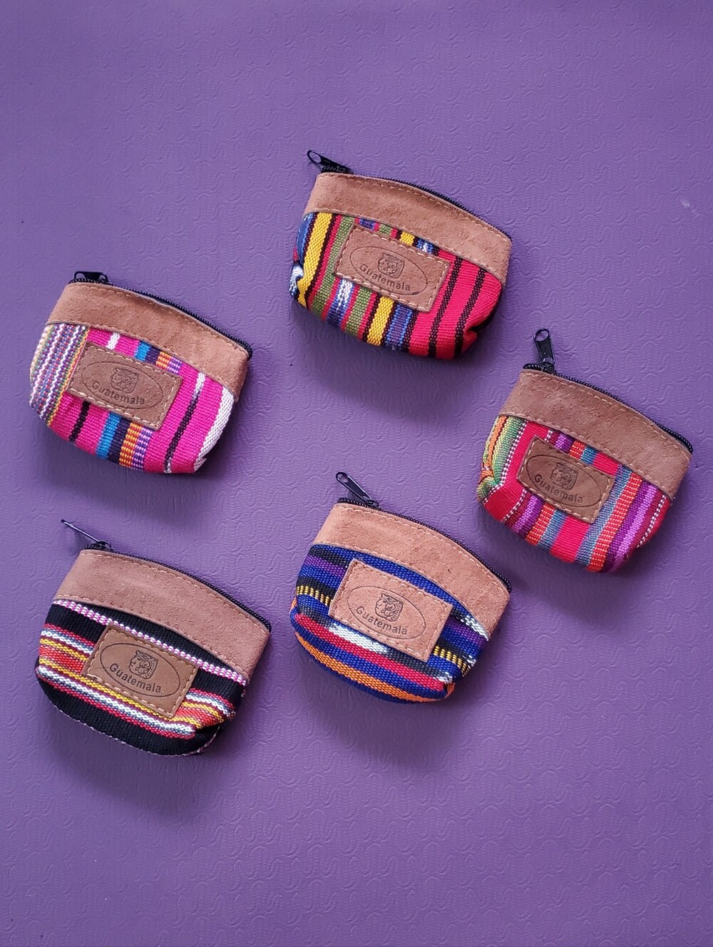 🔥3/$15🔥 Aztec Pinzon Coin Suede Canvas Wallet